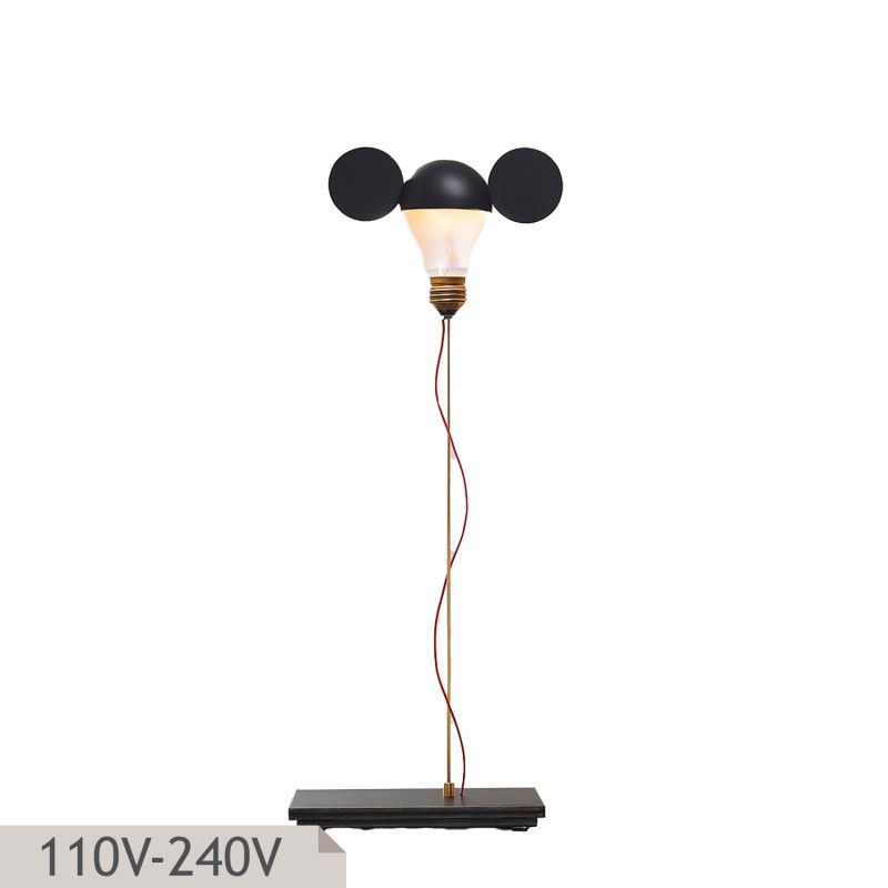 Ingo Maurer I Ricchi Poveri Toto table lamp black lONGHO DESIGN PALERMO