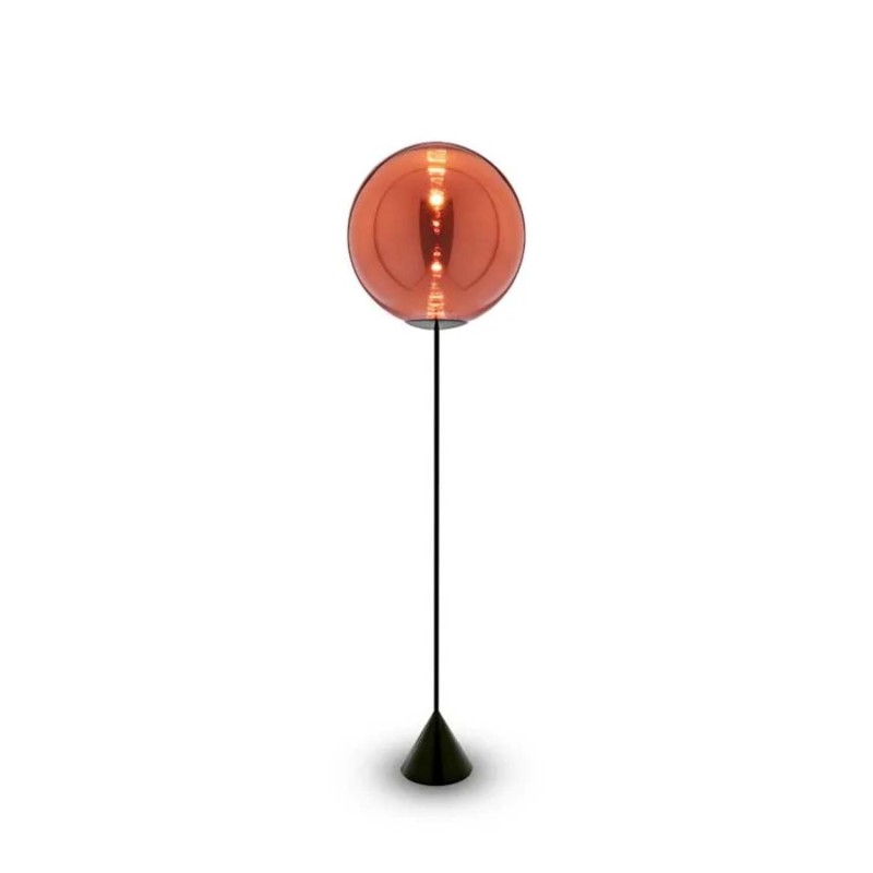 Tom Dixon - Lampada da terra Globe cone slim rame longho design palermo