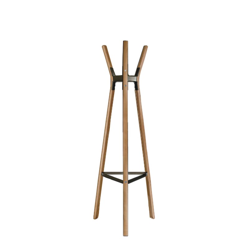 Magis Appendiabiti Steelwood coat stand noce americano longho design palermo