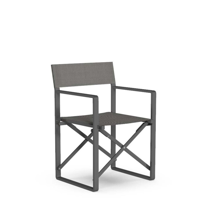 Talenti Chic director chair charcoal Longho Design Palermo