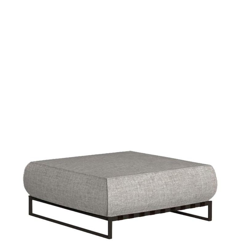 Talenti Pouf Casilda mokka grey mélange Longho Design Palermo