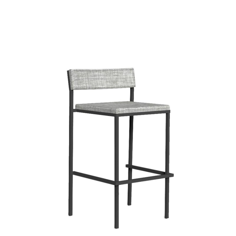 Talenti Casilda graphite grey light bar stool Longho Design Palermo