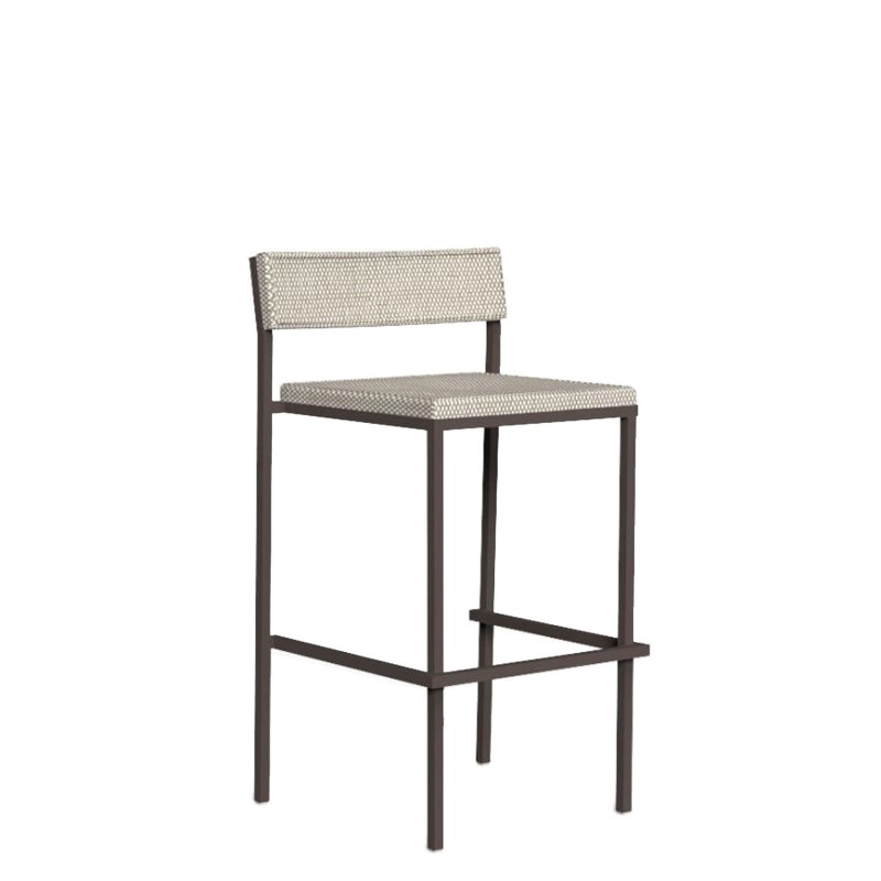 Talenti Casilda mokka white/beige bar stool Longho Design Palermo