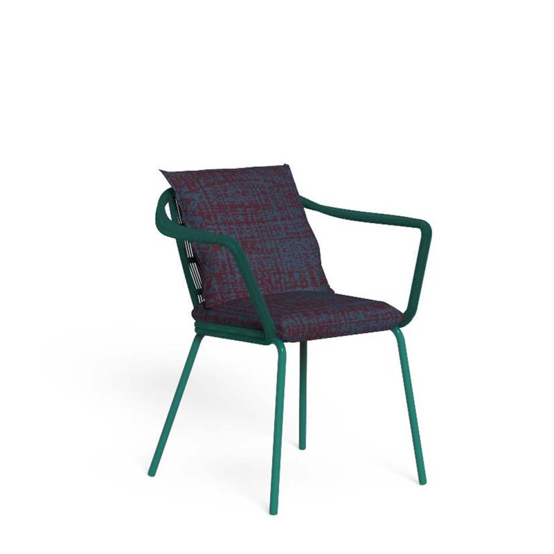 Talenti Cruise Alu teal green outmap turquoise dining armchair Longho Design Palermo