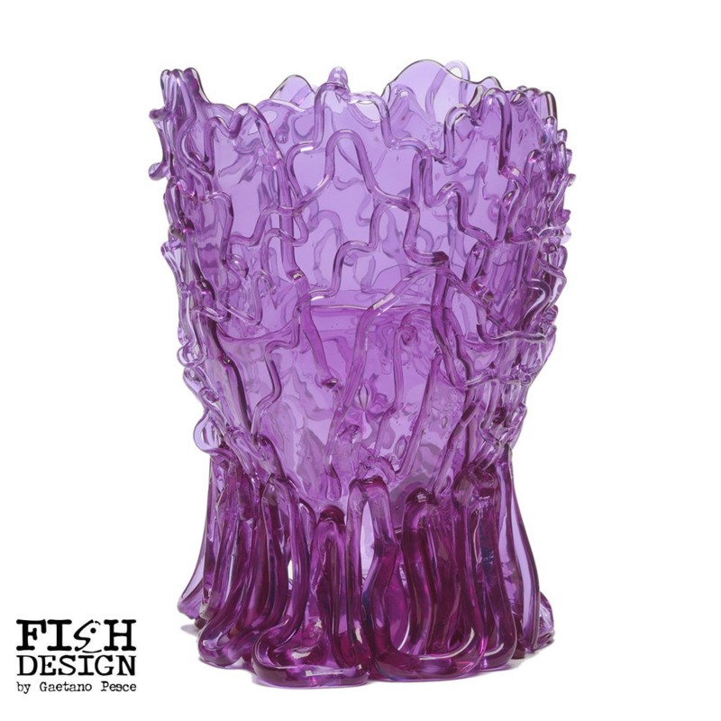 Corsi Design Medusa Vase XL viola trasparente longho design palermo