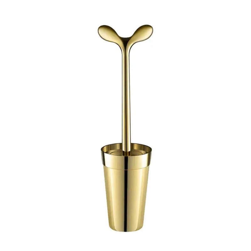 Alessi Scopino da bagno Merdolino gold longho design palermo