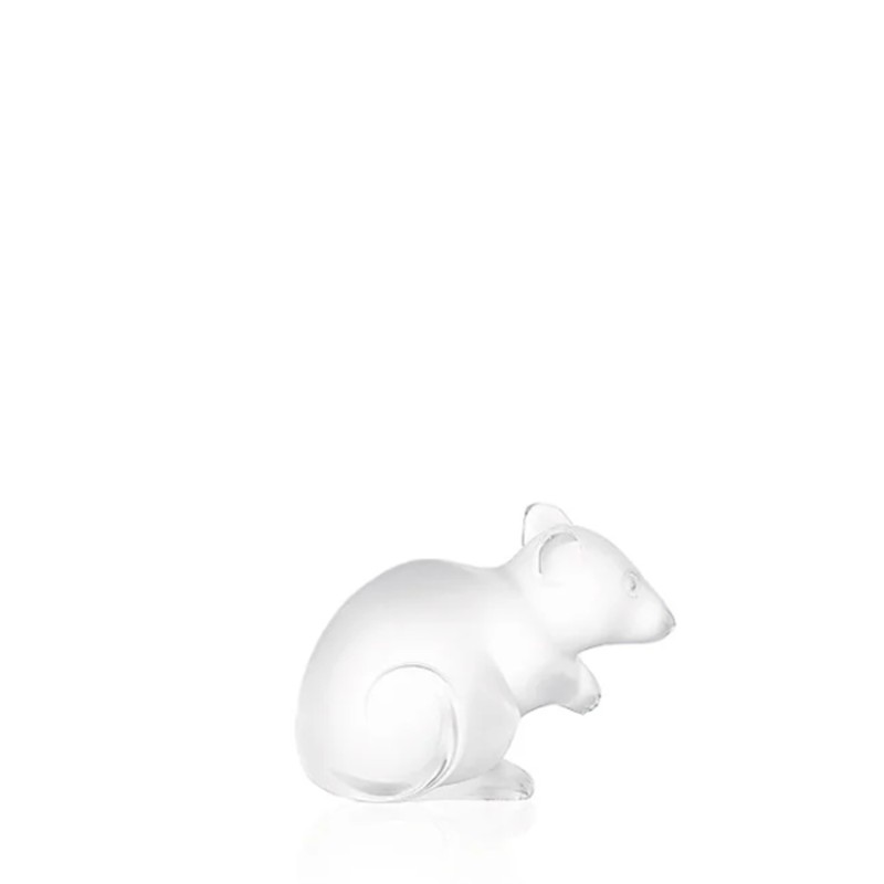 Lalique Mouse cristallo trasparente longho design palermo