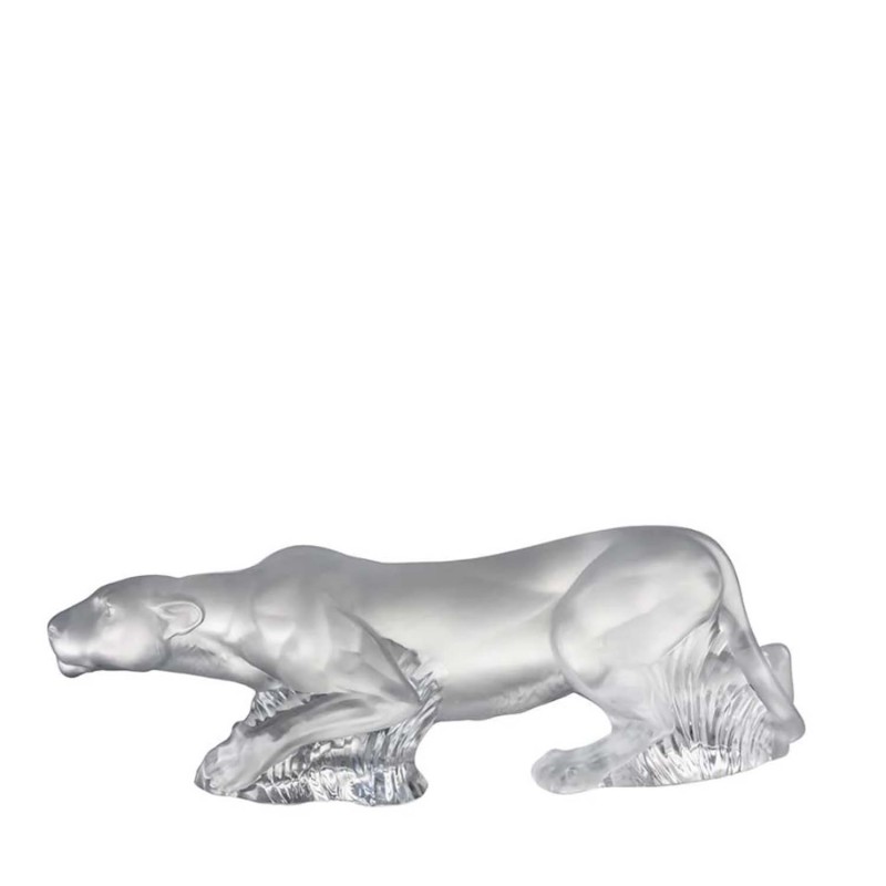 Lalique Scultura Leonessa Timbavati longho design palermo