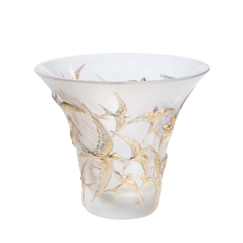 Lalique Vaso Hirondelles longho design palermo