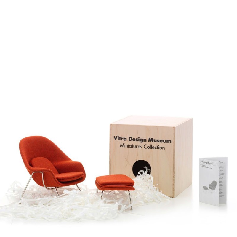 Vitra Miniatura Womb & Ottoman longho Design Palermo