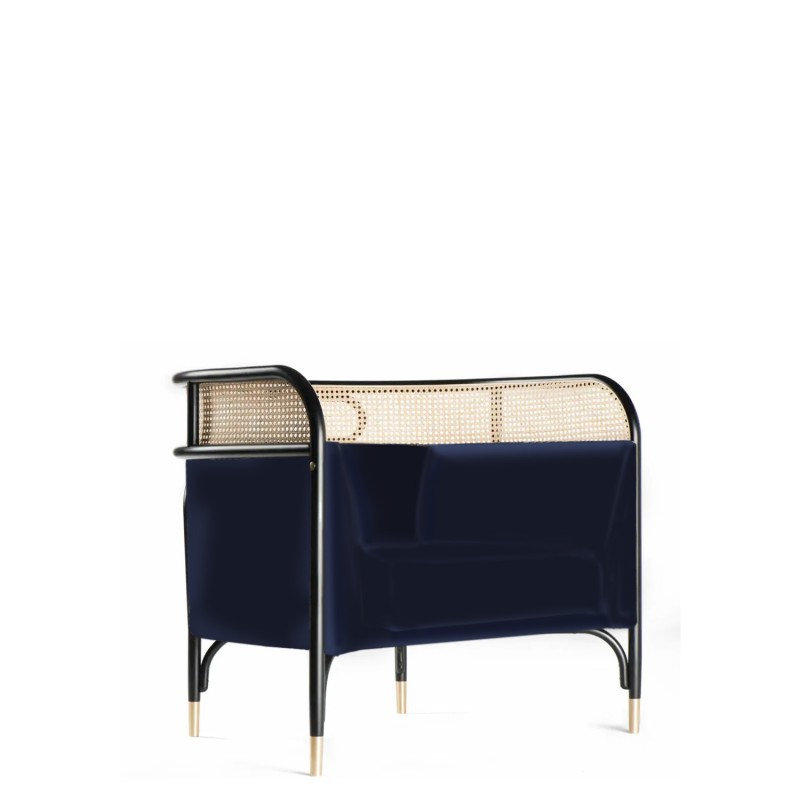 Wiener GTV Design Thonet Poltrona lounge Targa blu Longho design palermo