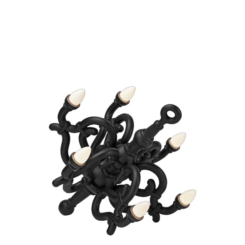 Qeeboo - Fallen chandelier M/XL black