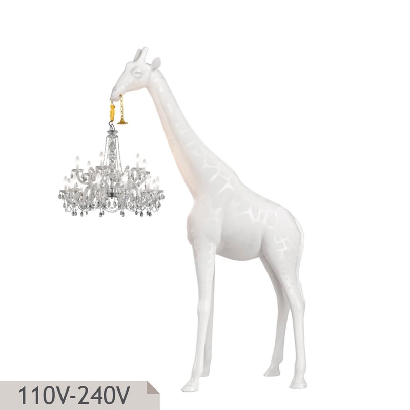 Qeeboo Lampada da terra Giraffa innamorata XL outdoor longho design palermo