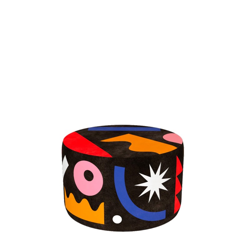 Qeeboo Pouf Oggian Landscape M Longho Design Palermo