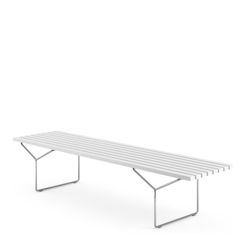 Knoll - Bertoia bench white