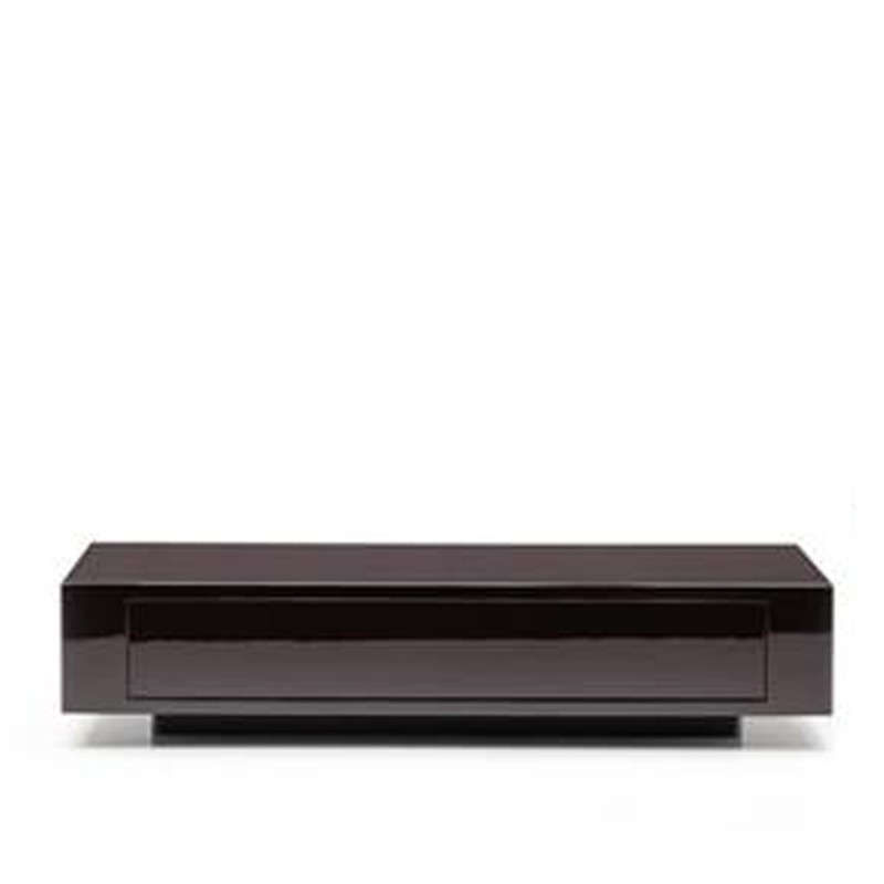 Minotti - Tavolino Solid 100x100 laccato moka Longho Design Palermo