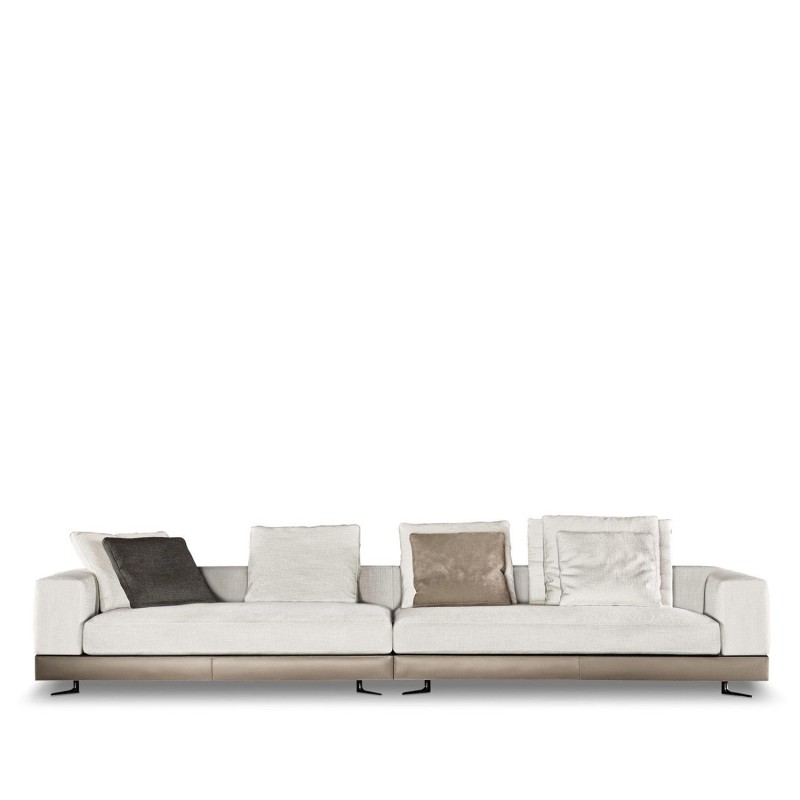 Minotti Divano modulare White sADDLE HIDE Longho design palermo