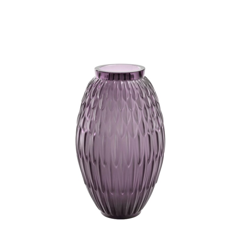 Lalique Vaso Plumes longho design palermo