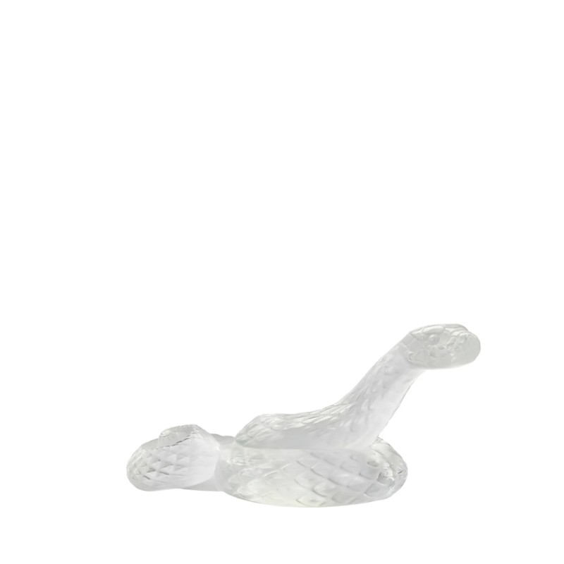 Lalique Scultura testa di serpente in su longho design palermo