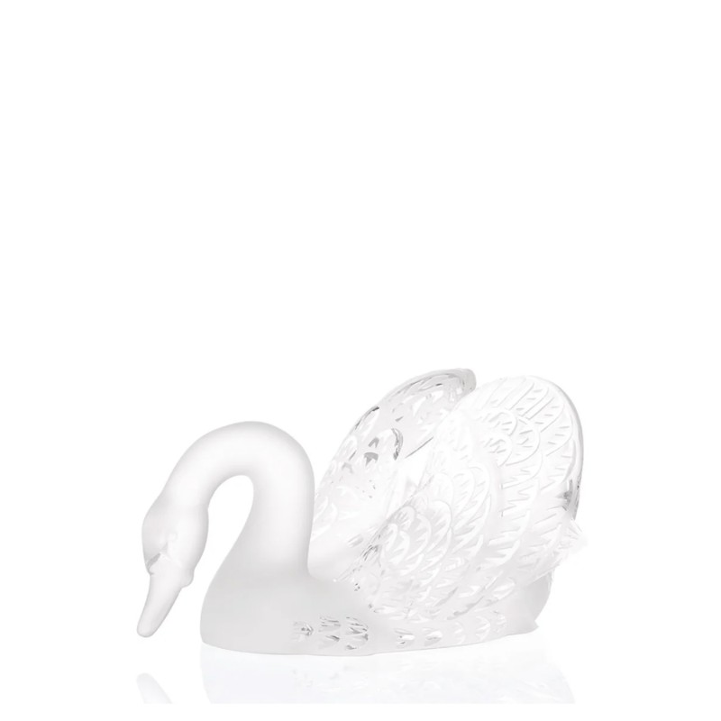 Lalique Scultura Swan head down longho design palermo