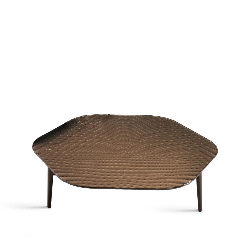 Fiam - Coral Beach coffee table Brilliant Brown