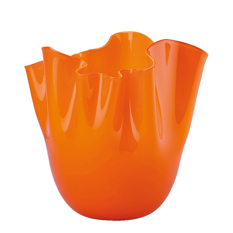 Venini - Vaso Fazzoletto Opalino arancio h24 Longho Design Palermo