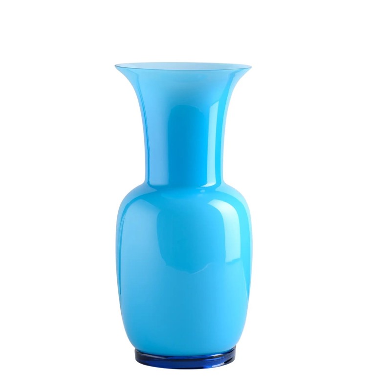 Venini - Opalino vase acquamare H36