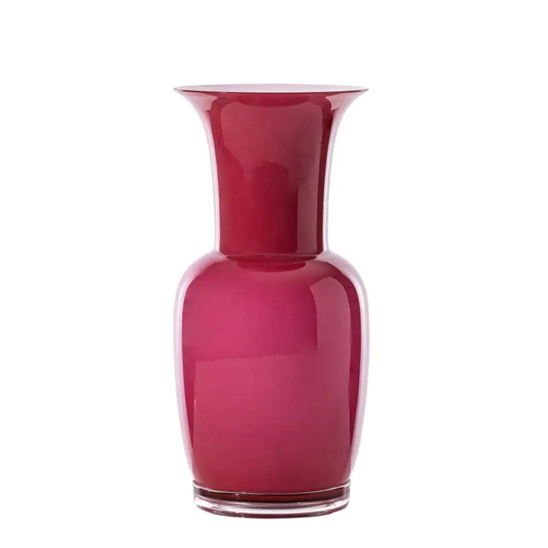 Venini - Opalino vase magenta H36