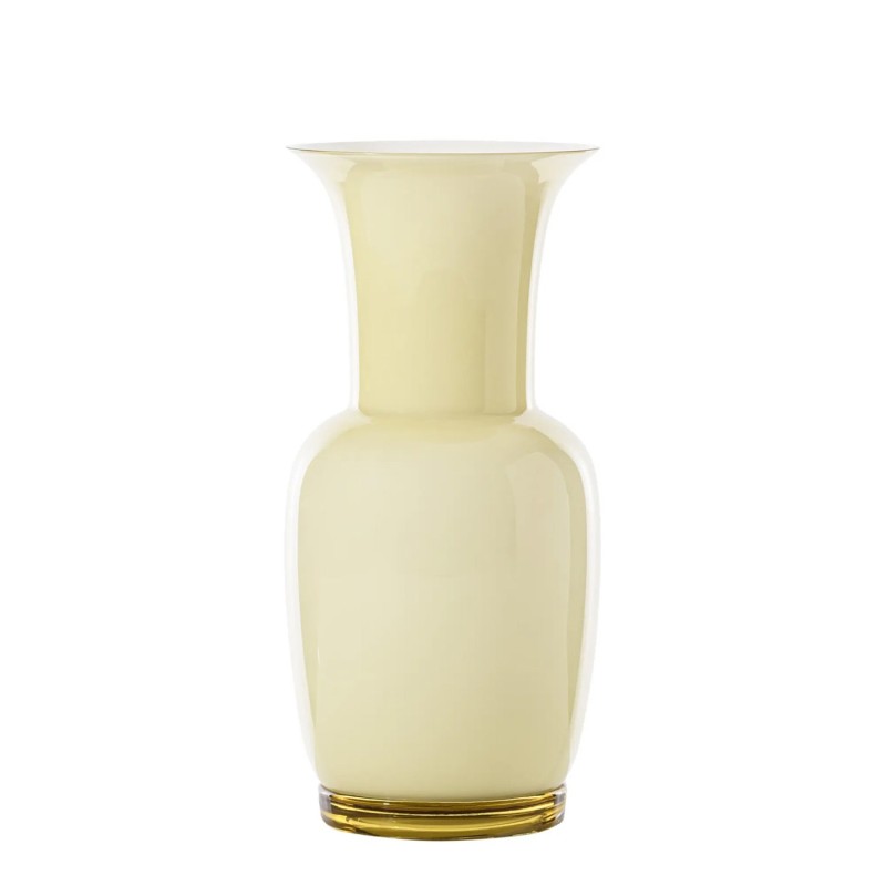 Venini - Opalino vase strow yellow H36