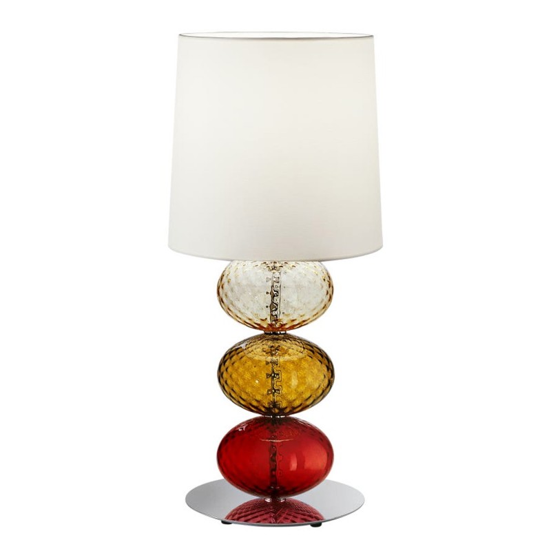 Venini-  Lampada da tavolo Abat Jour rosso te Longho Design Palermo 0