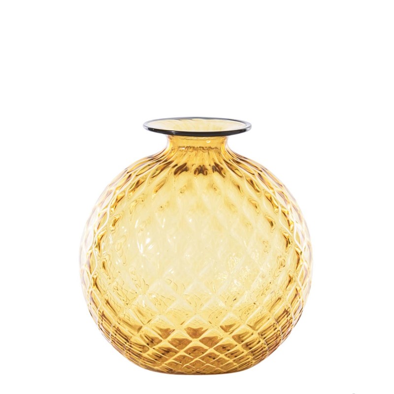 Venini - Monofiore Balloton vase H16 amber horizon thread