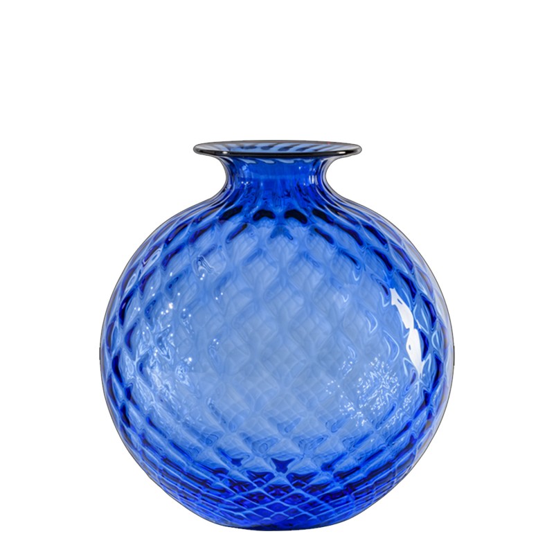 Venini - Monofiore Balloton vase H16 sapphire red thread