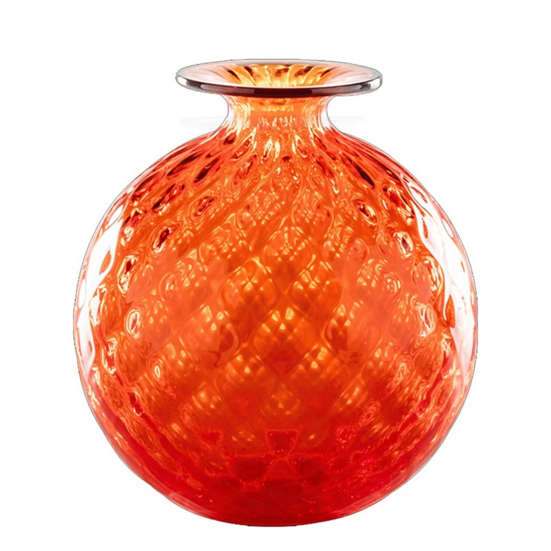 Venini - Monofiore Balloton vase H24 orange red thread