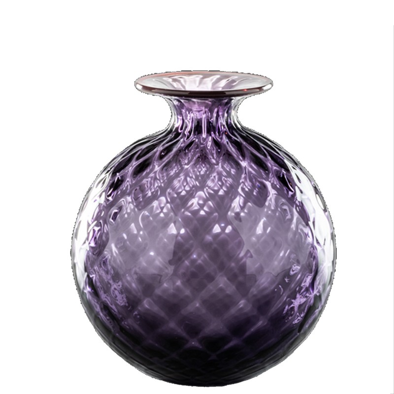 Venini - Monofiore Balloton vase H20 indigo red thread