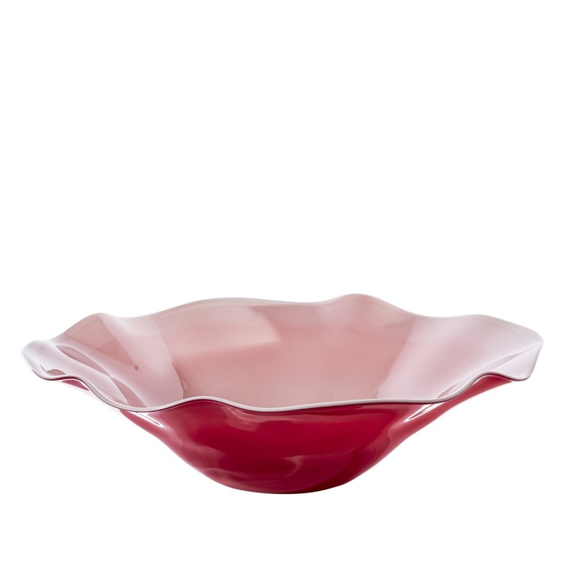 Venini - Narciso vase H18 red grey