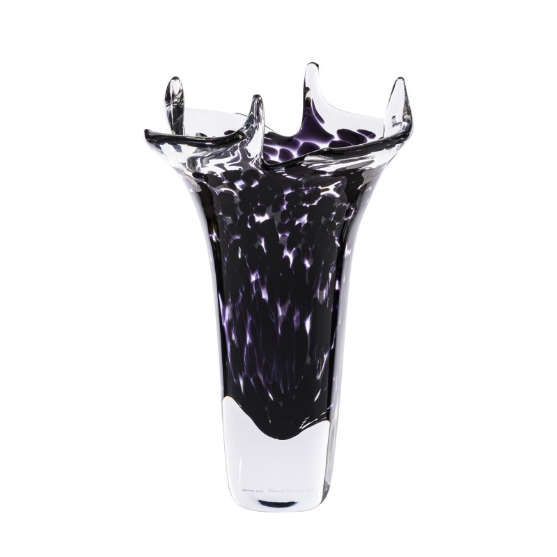 Venini - Bloom vase H49 black