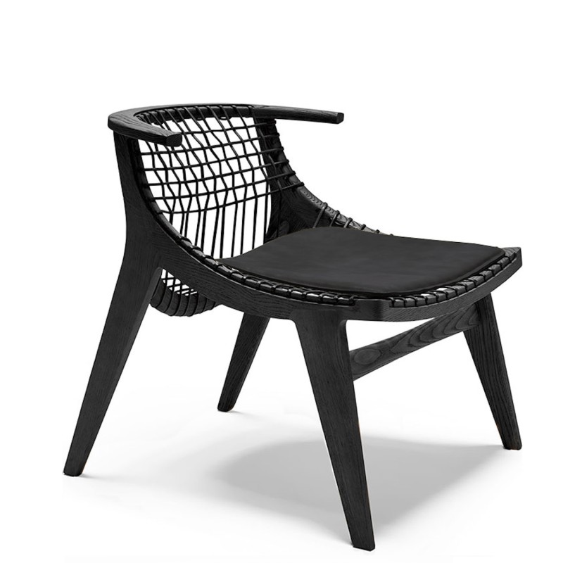 Knoll - Klismos armchair black oak