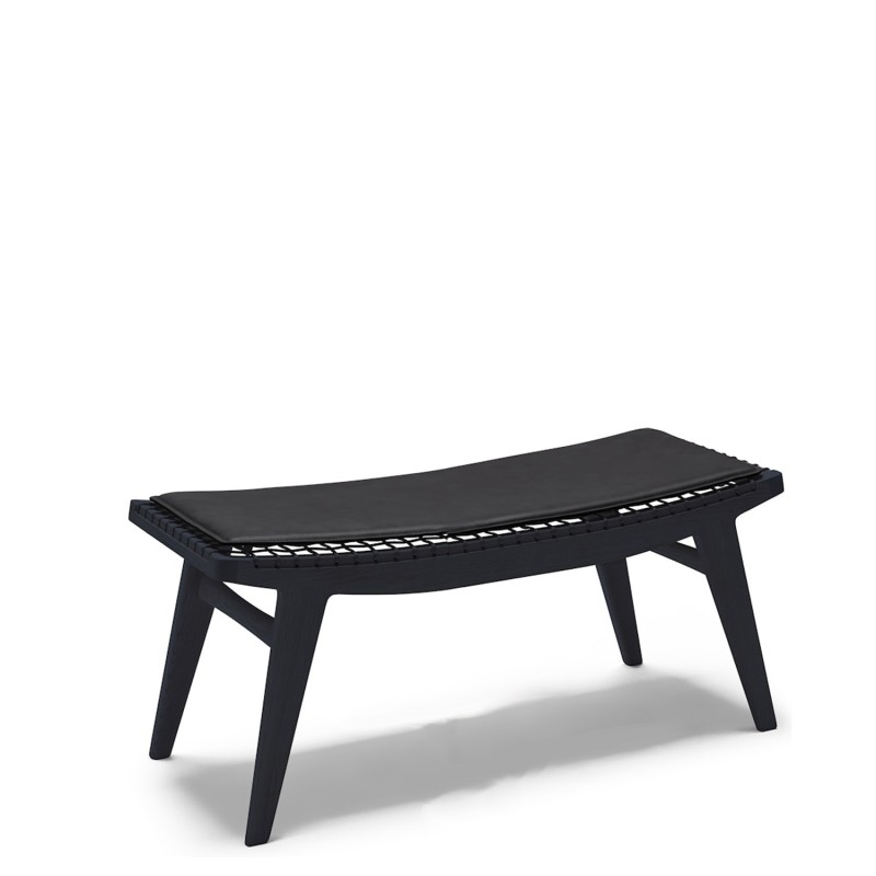 Knoll - Klismos M bench black oak