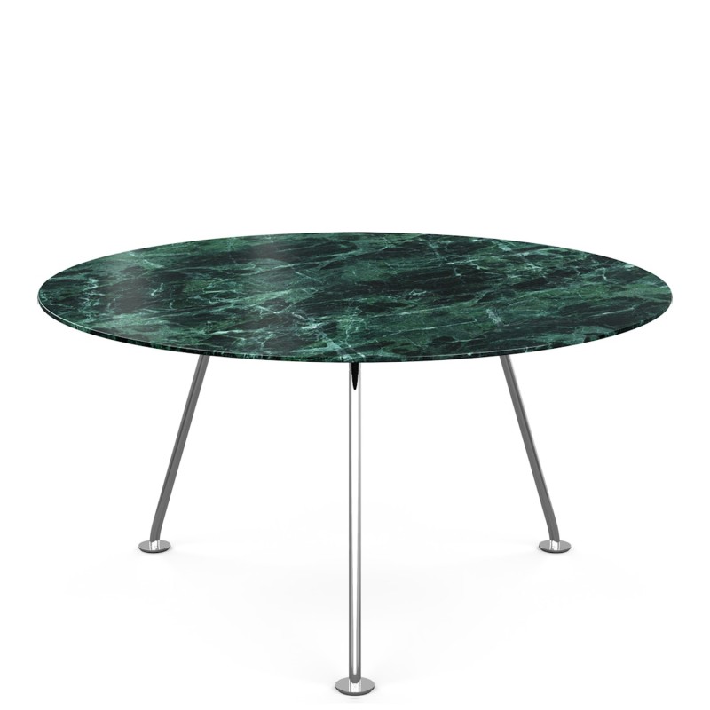 Knoll - Grasshopper table ø 135 chrome base