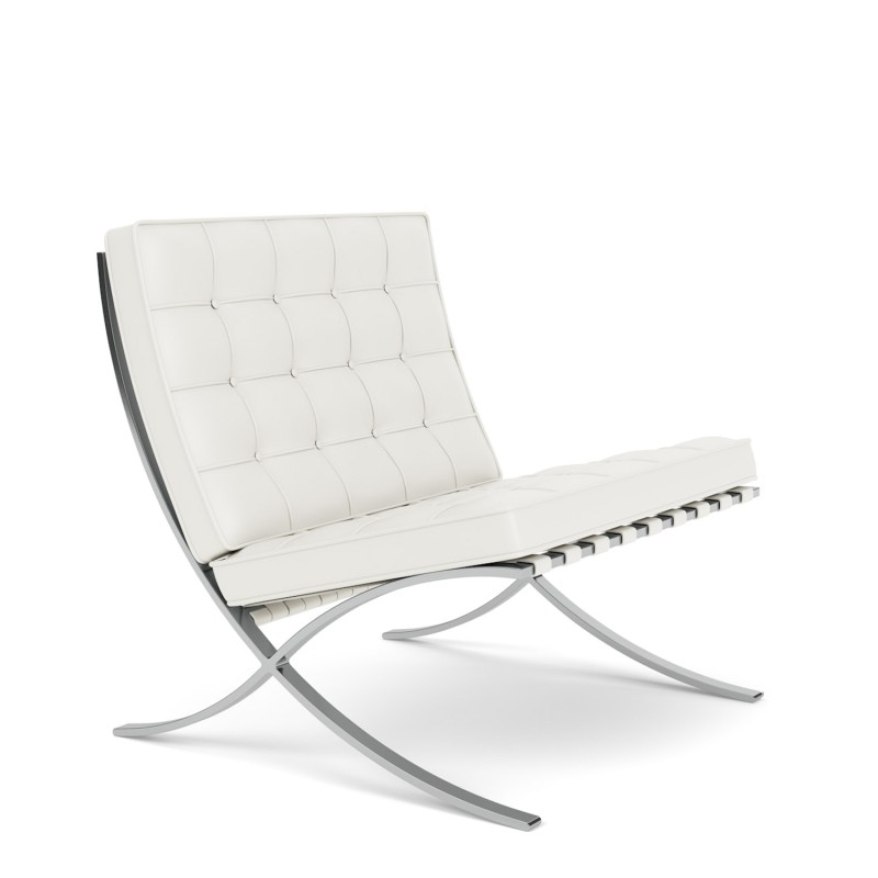 Knoll - Barcelona armchair white