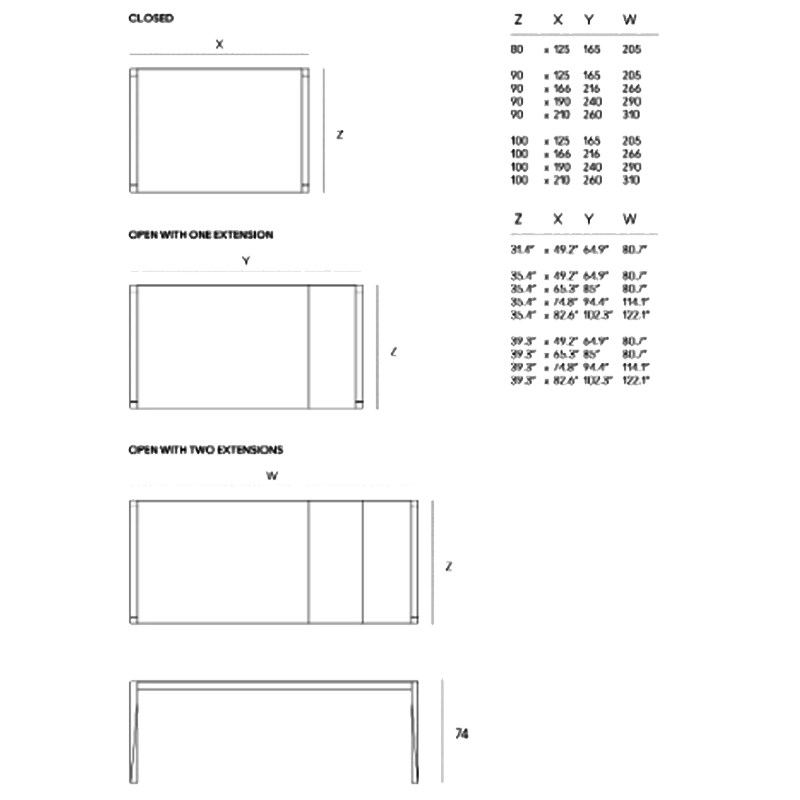 Horm - Tango extendable table Longho Design Palermo