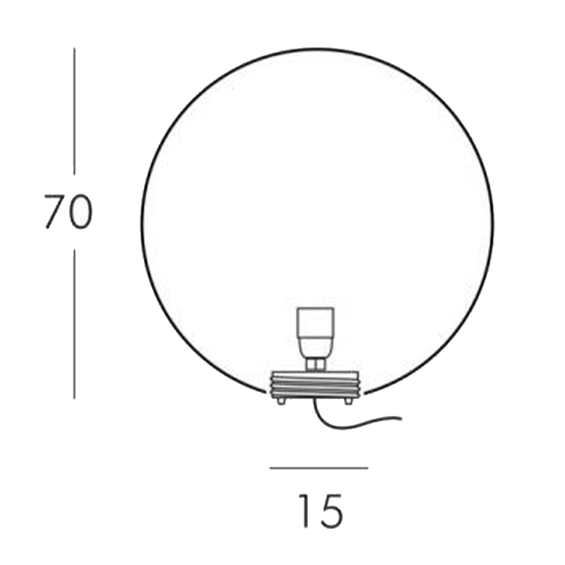 Slide - Globo Out 70 luminoso opaco Longho Design Palermo